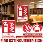 2PCS Fire Extinguisher PVC Sign Warning Safety Notice Building Warehouse Office