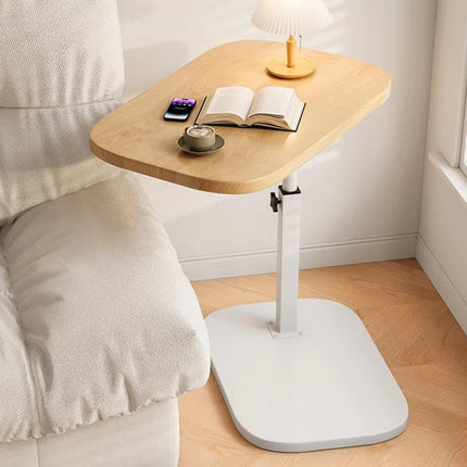 Adjustable Small C Shaped Side Table for Sofa Modern End Table Height