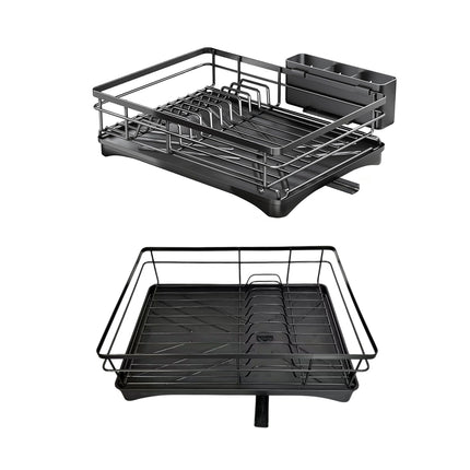 Large Capacity Kitchen Dish Drying Rack Sink Plate Bowl Tableware Storage Shelf
