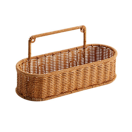 Bathroom Kitchen Multi-Tier Storage Rack Plastic Rattan Height Sturdy Waterproof