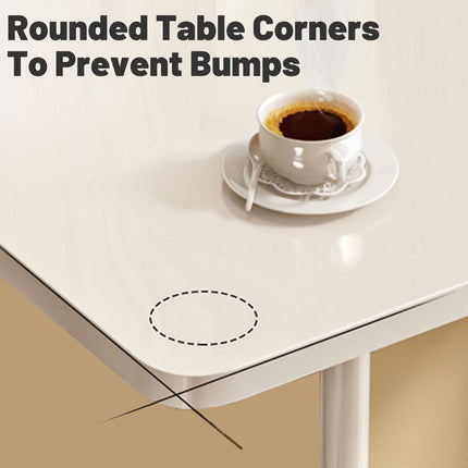 Bedside Table Movable Desk Simple White with Wheels Space Saving Home Office