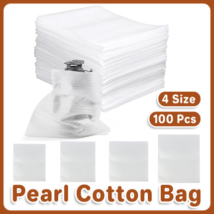 100pcs Pearl Cotton Foam Bag Shockproof Packaging for Fragile Items Protection