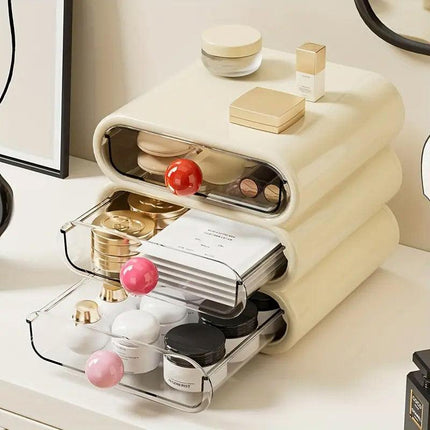 Drawer Cosmetic Organizer Desktop Storage Organizer for Makeup Desk Accessories