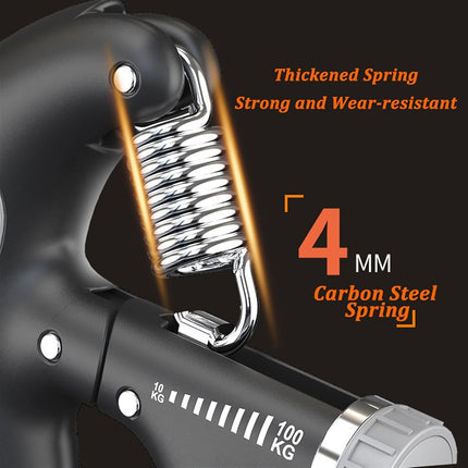 Hand Grip Strength Power Trainer Gripper Strengthener Adjustable Gym Exerciser