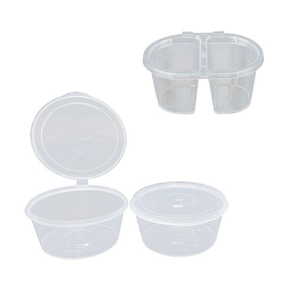 50PCS Takeaway Sauce Cup Clear Leak Proof FoodGrade for Restaurant Home Delivery