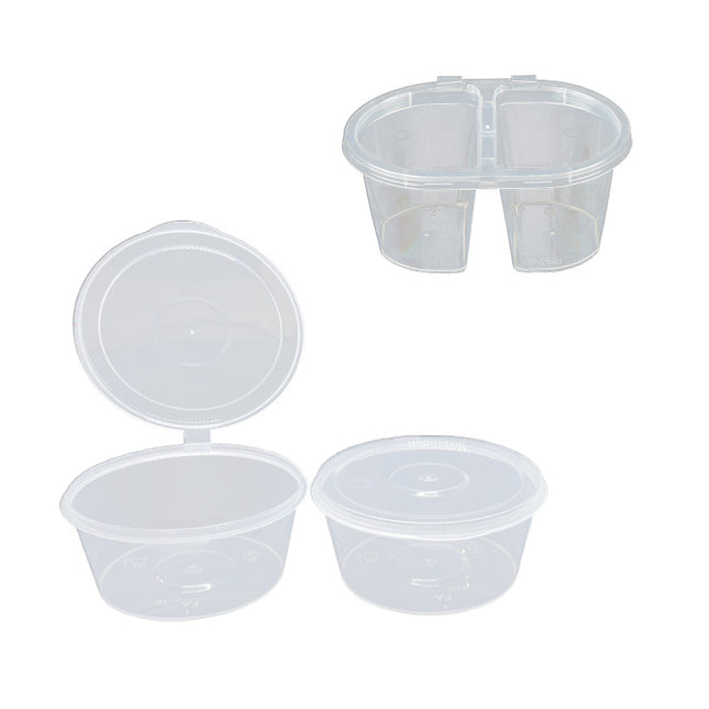 50PCS Takeaway Sauce Cup Clear Leak Proof FoodGrade for Restaurant Home Delivery