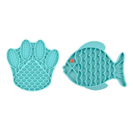 Dog Bath Lick Pad Mat Pet Shower Grooming Slow Feeder Dog Suction Training - Aimall