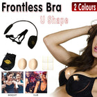 Invisible Bra Push-Up Frontless Breast Lift Up Deep Covers Backless