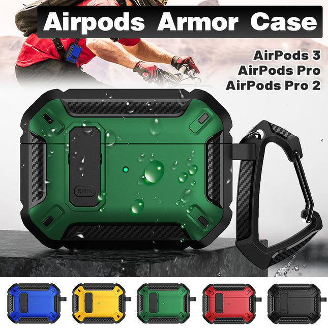 For Apple AirPods pro and pro2 Case Armor Earphone Heavy Duty Shockproof Cover
