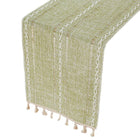 Solid Colour Woven Hollow Fringe Table Runner Home Dining Tablecloth Decoration