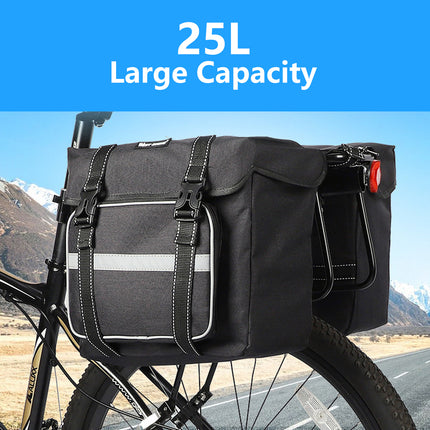 Mountain Bike Rear Rack Bag Large Capacity Bicycle Saddle Pack Waterproof Use