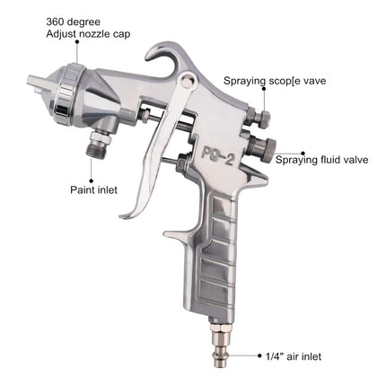Paint Spray Gun Tool Air Sprayer For Car Home DIY Coating Painting Equipment Use