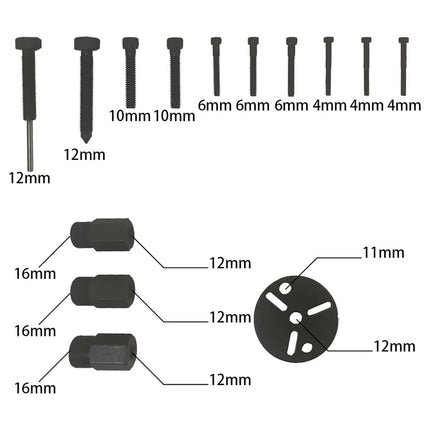 AC Compressor Clutch Removal Tool Kit 14pcs Auto Repair Puller Set