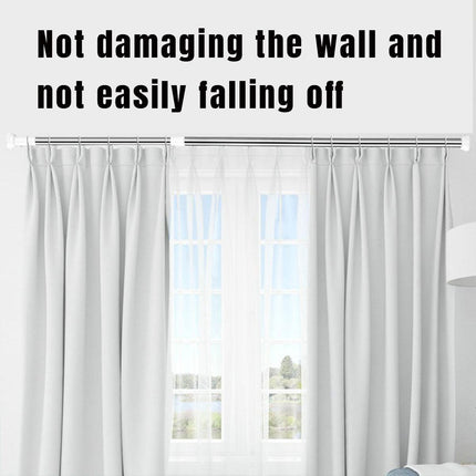 Adjustable Shower Curtain Tension Rod Extendable Closet Pole Rack for Bathroom