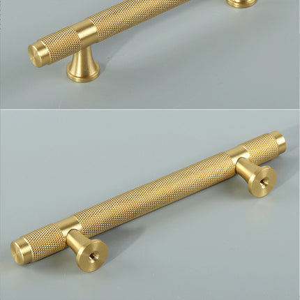 Copper Cabinet Handles 4 Sizes Gold Light Luxury Pulls for Drawer Wardrobe Door