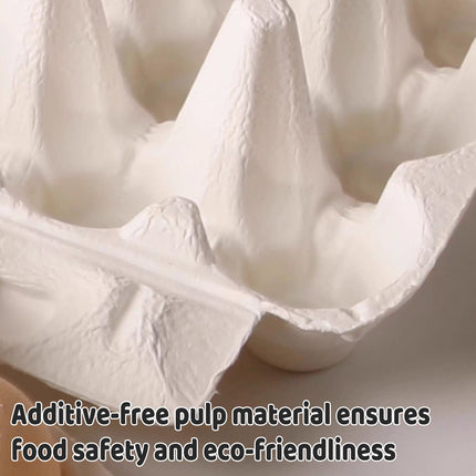 150PCS Paper Egg Tray 10 Slot Molded Pulp Leak-Proof for Egg Packaging Use