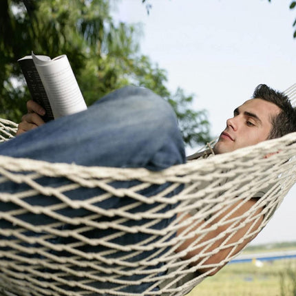 Camping Hammock Swing Bed Outdoor Indoor Rope Hammock Hanging Swing Chair