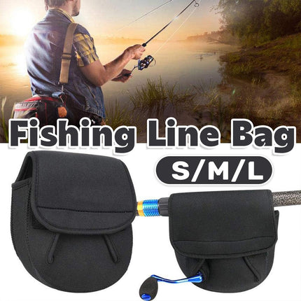 Fishing Reel Protective Cover Neoprene Wrap Case for Spinning Baitcasting Reels