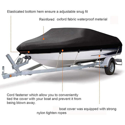 Boat Cover Model Waterproof Outdoor Yacht Dust Protector Hull Shield Blue Tarp
