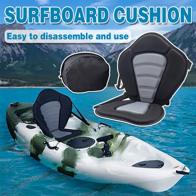Kayak Seat Cushion Pad Detachable Backrest Paddleboard Surfboard Boat Accessory