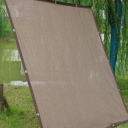 Breathable Sun Shade Sail Canopy Cover Curved Edge Patio Awning Outdoor Brown