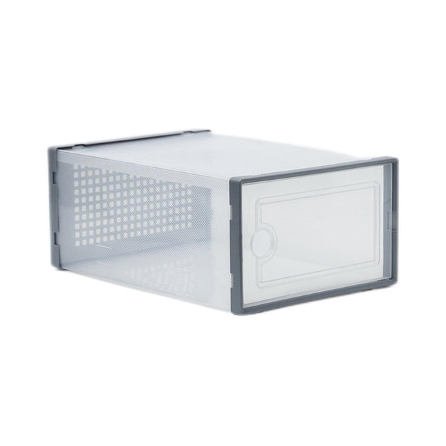 12PCS Transparent Plastic Shoe Box Storage Organizer Stackable Clear Shoe Box