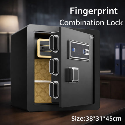 Home Safes Fingerprint Password Lock Home Office Cash Jewelry File Security Box