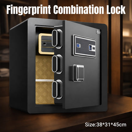 Home Safes Fingerprint Password Lock Home Office Cash Jewelry File Security Box