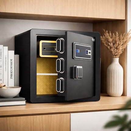 Home Safes Fingerprint Password Lock Home Office Cash Jewelry File Security Box