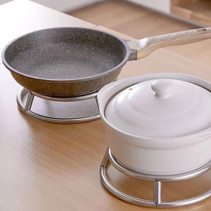 Thickened Stainless Steel Heat Resistant Pot Stand Kitchen Trivet Rack