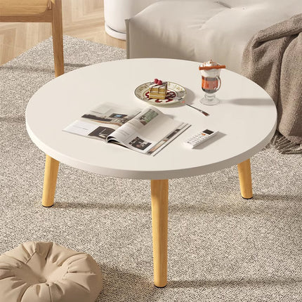 50x30cm Round End Table 1-Tier Side Table Small Coffee Table For Living Room