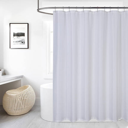 Waterproof Shower Curtain Polyester Shower Curtain Liner Bathroom White Home Use