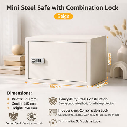 Desktop Lockable Storage Cabinet for Office Documents Personal Item Storage