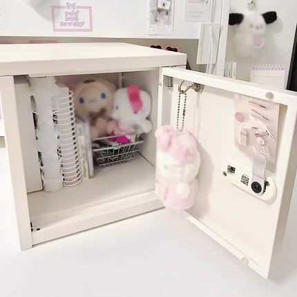 Desktop Lockable Storage Cabinet for Office Documents Personal Item Storage