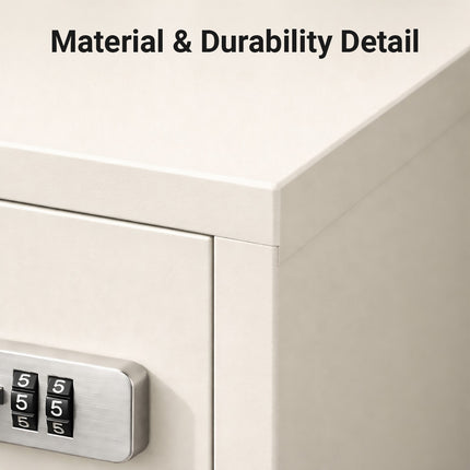 Desktop Lockable Storage Cabinet for Office Documents Personal Item Storage