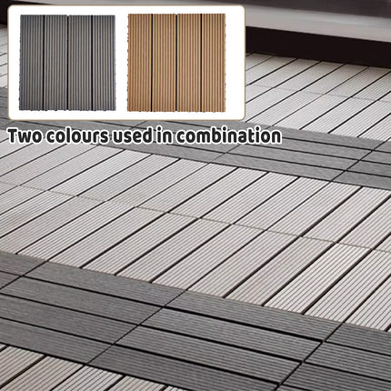 20PCS Interlocking Floor Tiles Plastic Wood Material for Room Gym Garage