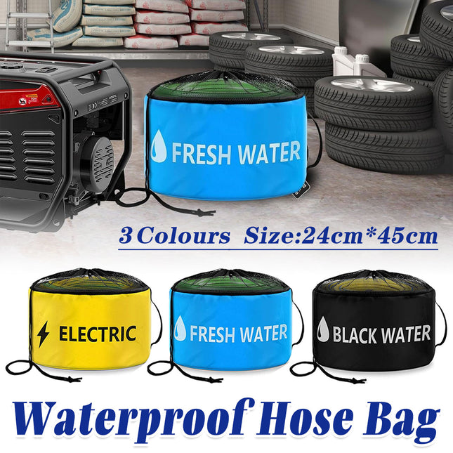 Hose Storage Bag Caravan Camping RV Cable Water Hose Electrical Cords Organizer