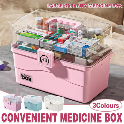 Medicine Box Household Portable Multi layer Storage Box Medicine Box Storage