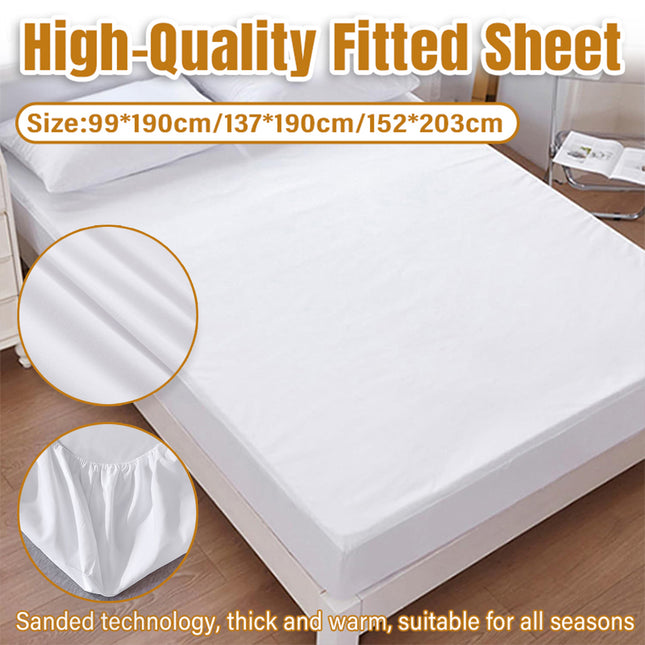 Waterproof Mattress Cover Protector Fitted Bed Top Sheet for Double or Queen