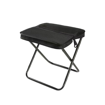 Portable Folding Camping Stool with Side Pocket
