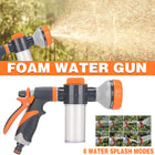 High Pressure Foam Spray Gun 8 Mode Garden Hose Nozzle Car Wash Cleaning Tool