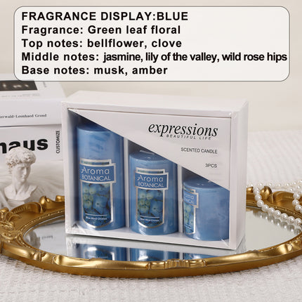 Classic Simple Cylindrical Scented Candles for Home Use Aromatherapy Decoration