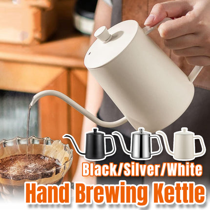Hand Drip Coffee Pot Stainless Steel Fine Spout Hanging Ear Filter Cup Kettle