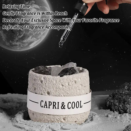Crystal Stone Oil Diffuser Passive Aromatherapy Set White Natural Bedroom Decor