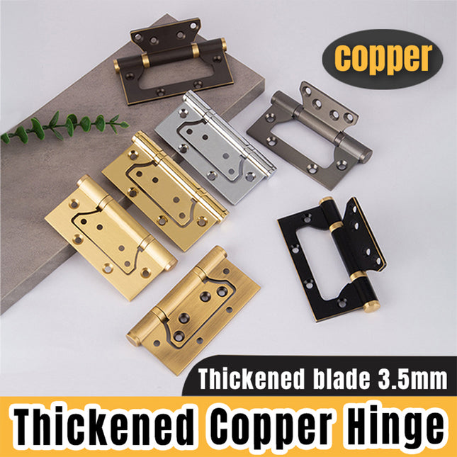 Copper Hinge 3.5mm Concealed Bearing Hinge Stealth Free Door Cabinet Hardware