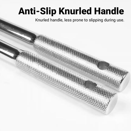 24in F-Shape CR-V Breaker Bar 1/2 Drive Socket Wrench for Car Truck Repair Use