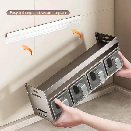 Wall Mounted Kitchen Spice Box Shelf Multifunctional Organiser for Herbs Spices