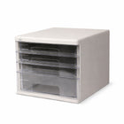 4 Tier Desktop File Storage Cabinet A4 Letter Files Confidential Records Storage