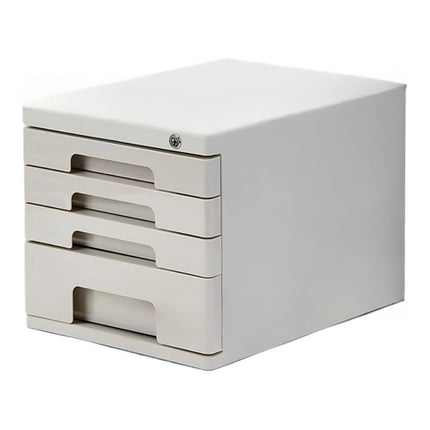 4 Tier Desktop File Storage Cabinet A4 Letter Files Confidential Records Storage