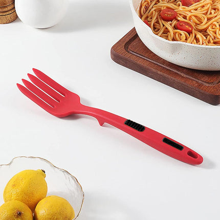 2PCS Silicone Heat Resistant Flexible Cooking Forks Dishwasher Safe Kitchen